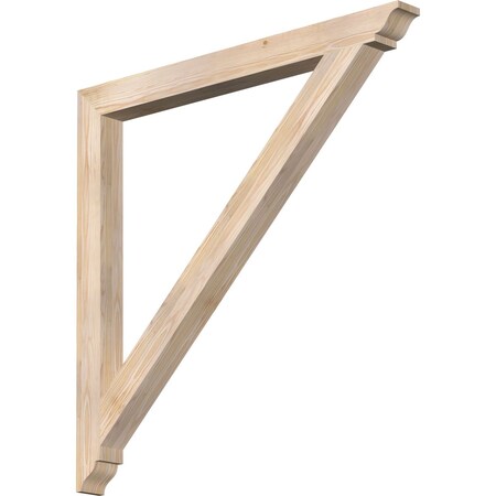 Ekena Millwork Traditional Traditional Smooth Bracket, Douglas Fir, 3 1/2"W x 44"D x 44"H BKT04X44X44TRA01SDF